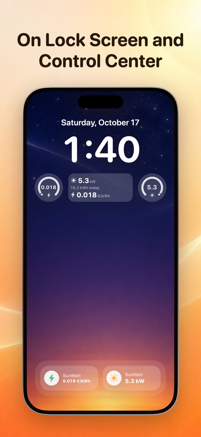 Lock Screen widgets and Control Center controls